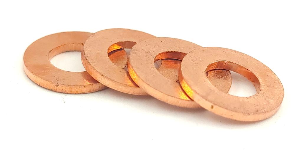 ARRUELA LISA 6MM BRONZE P/PARAFUSO TAMPA CABECOTE TITAN/FAN/BROS 150 04/15 - 13527 EMBUS