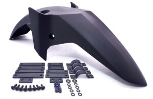 PARALAMA DIANT. INFERIOR XRE 190 PRETO 16/25 C/SUPORTE PARA BROS 125/150/160 DISCO - 3441 EMBUS