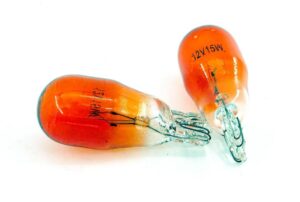 LAMPADA PISCA ESMAGADA 12V 15W TITAN 150 T13 LARANJA - 9546 EMBUS