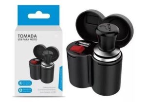 CARREGADOR CELULAR USB/ ISQUEIRO C/ LIGA/DESLIGA - LE9019 IT BLUE