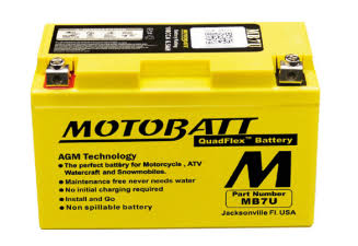 BATERIA AGM - MB7U 07.0 AH - MOTOBATT