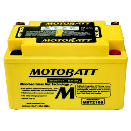 BATERIA AGM - MBTZ10S 08.6 AH - MOTOBATT
